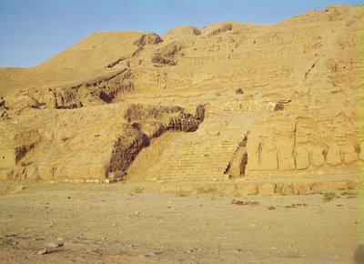 View of the Steps, Terraces and Zoroastrian Temple by Afghan School
